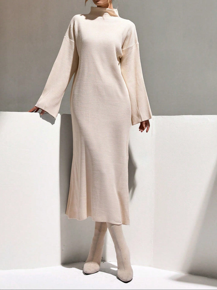 Rochie midi, Shein crem