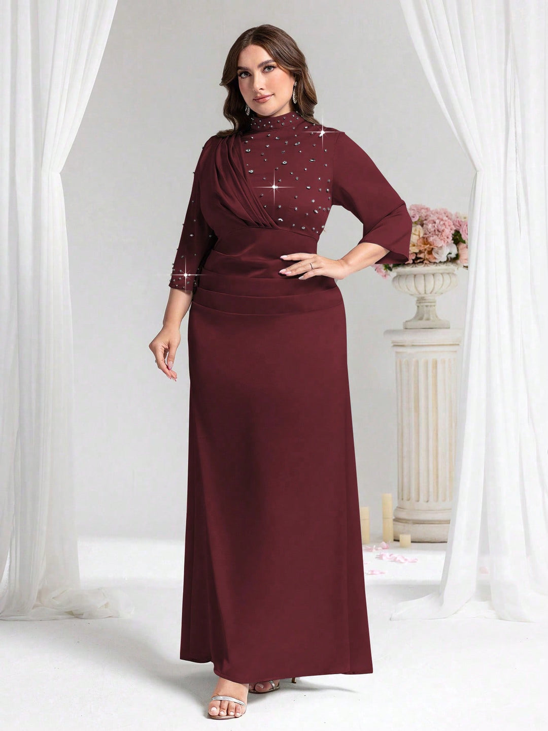 Rochie SHEIN, vișiniu