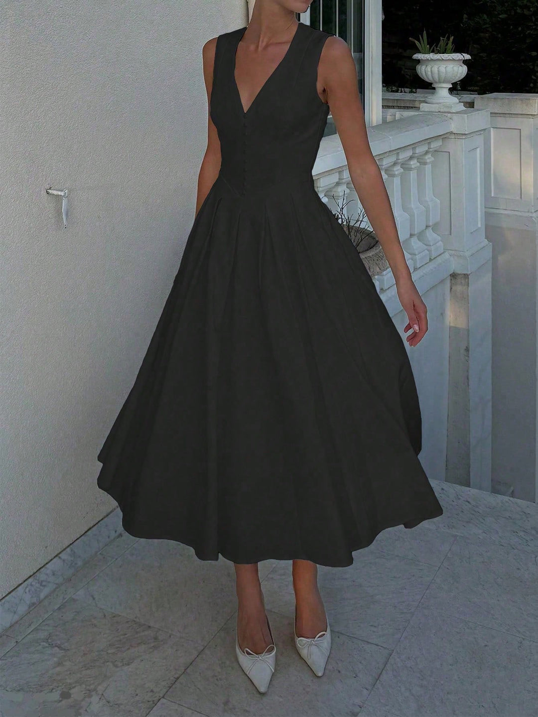 Rochie midi SHEIN, negru