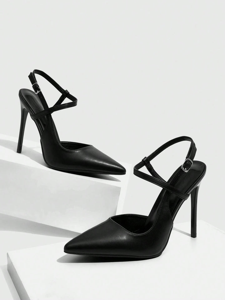 Pantofi cu toc SHEIN, negru