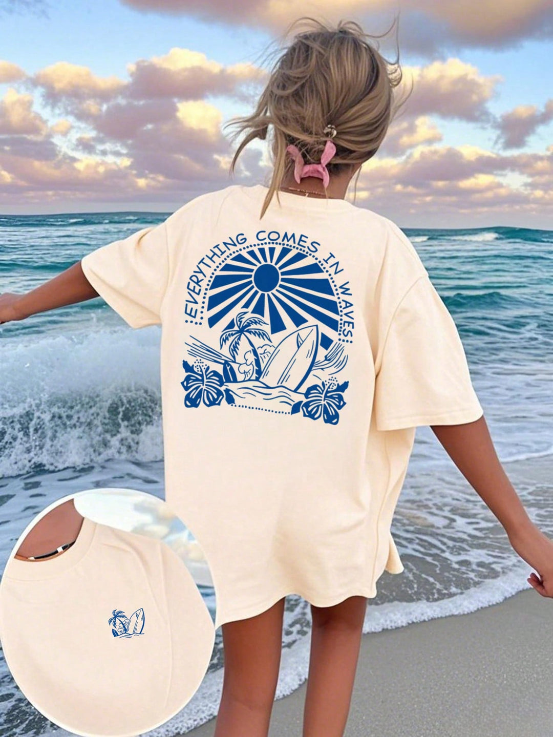 Tricou SHEIN, portocaliu