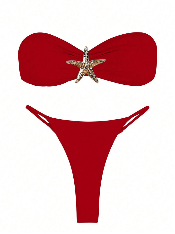 Set bikini SHEIN, roșu