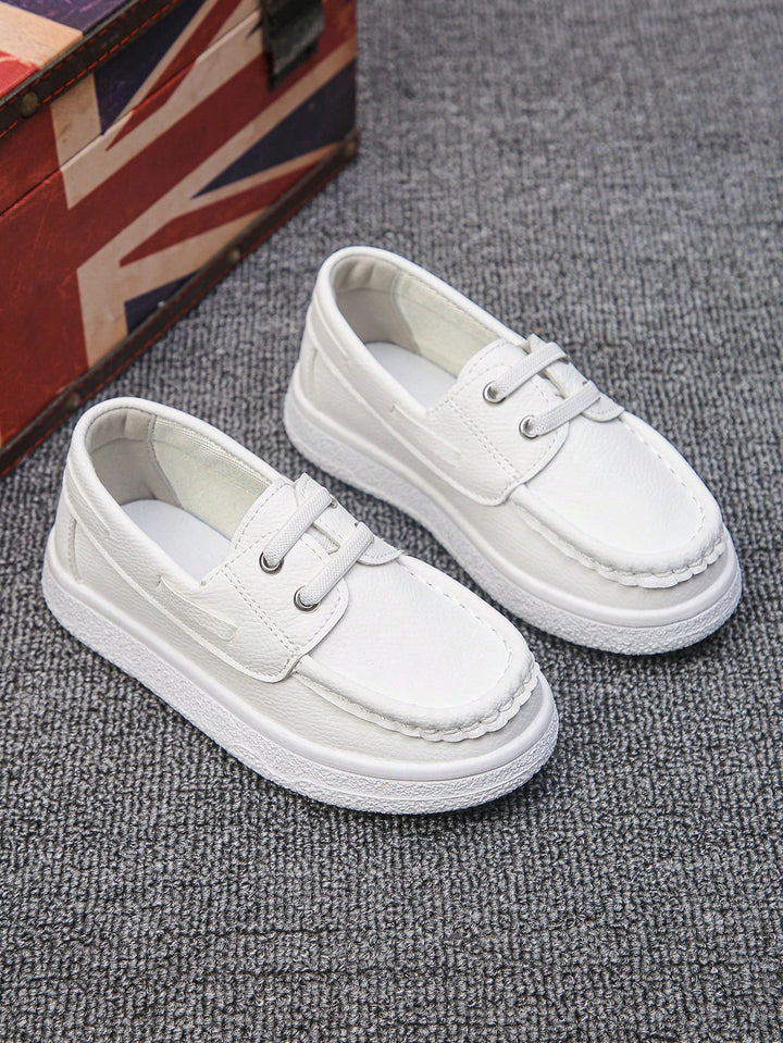 Pantofi casual tip loafers SHEIN, alb