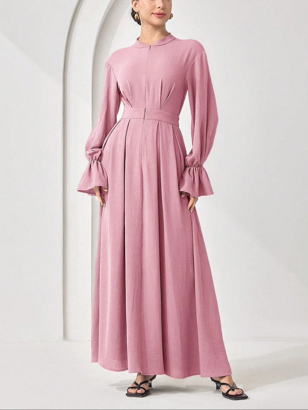 Shein maxi ruha, rózsaszín