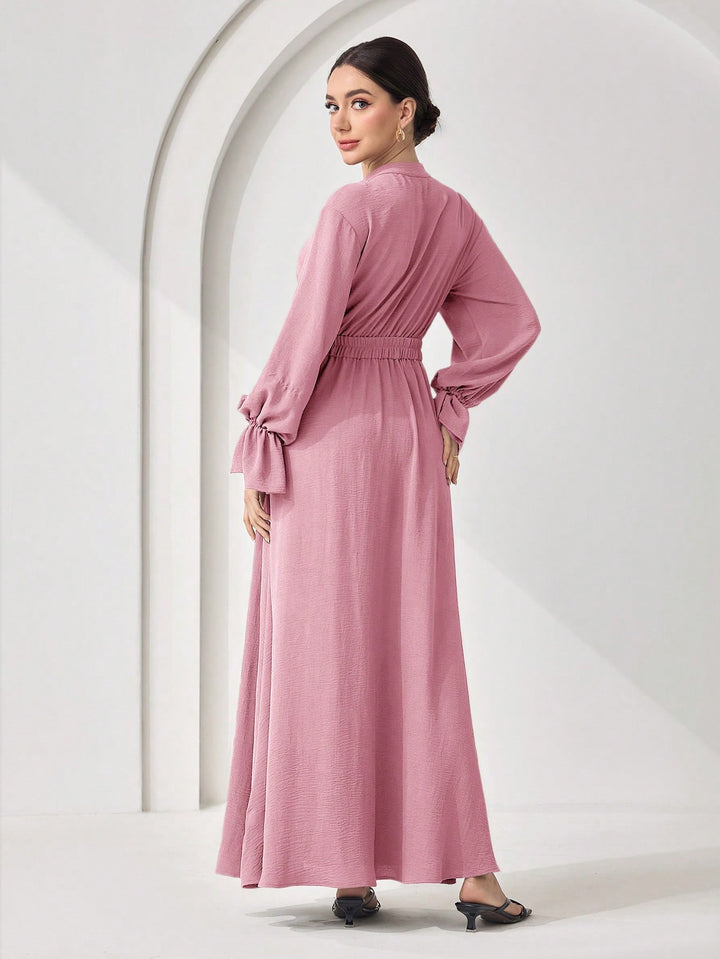 Shein maxi ruha, rózsaszín