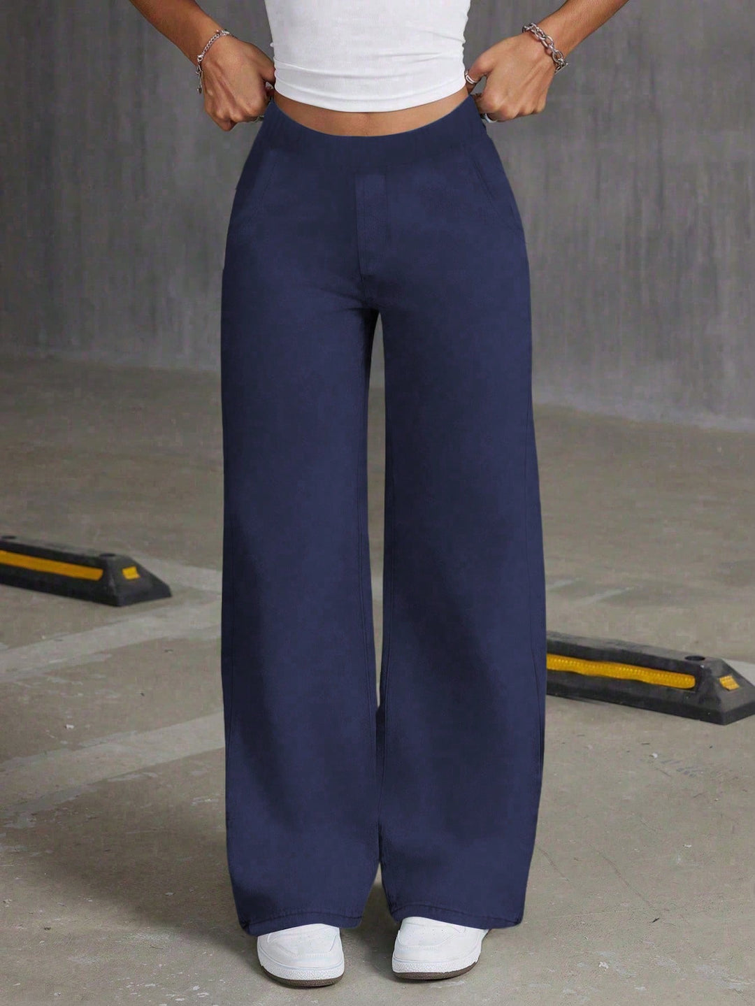 Pantaloni SHEIN, albastru