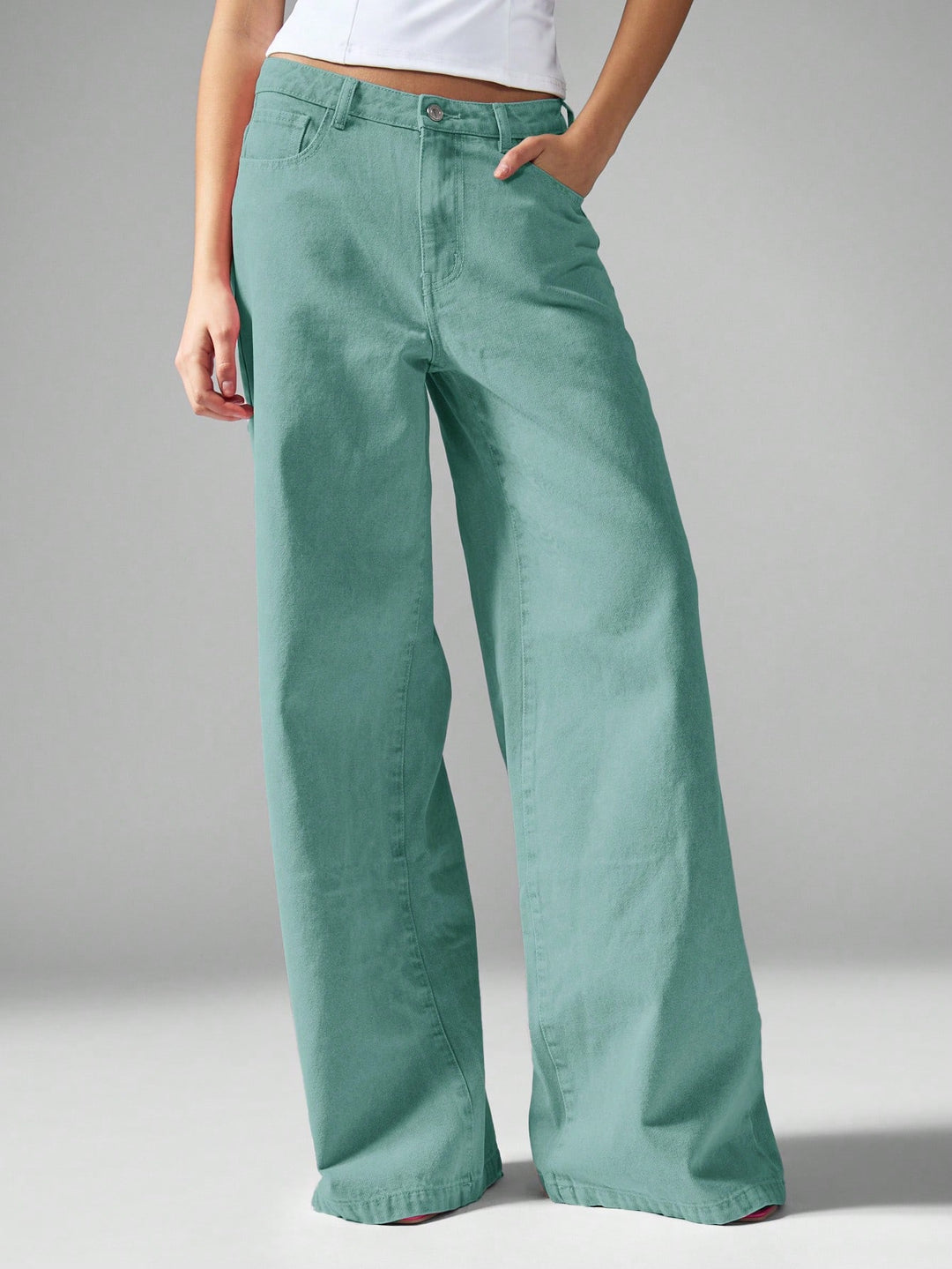 Jeans SHEIN, verde