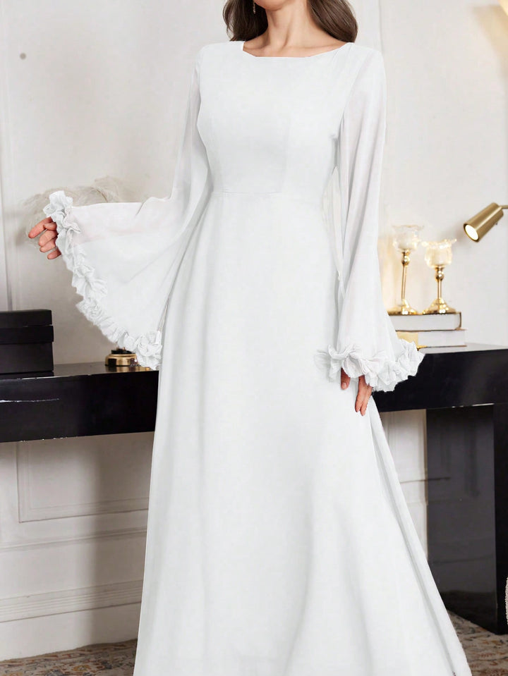 Rochie maxi SHEIN, alb