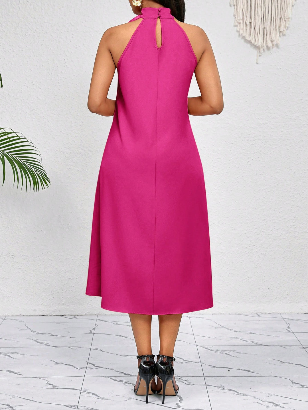 Rochie midi SHEIN, roz