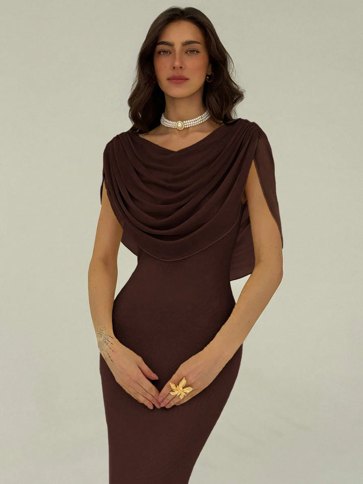 Rochie maxi SHEIN, maro