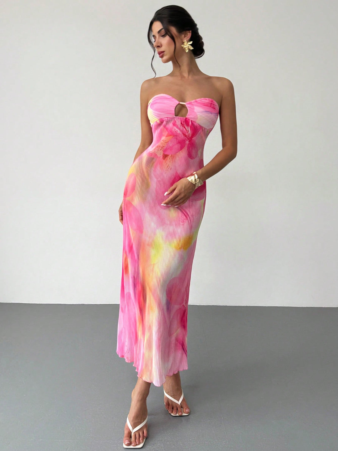 Rochie maxi SHEIN, roz