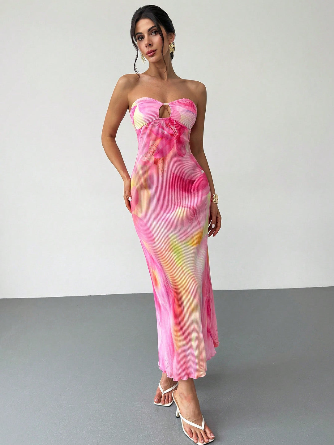 Rochie maxi SHEIN, roz