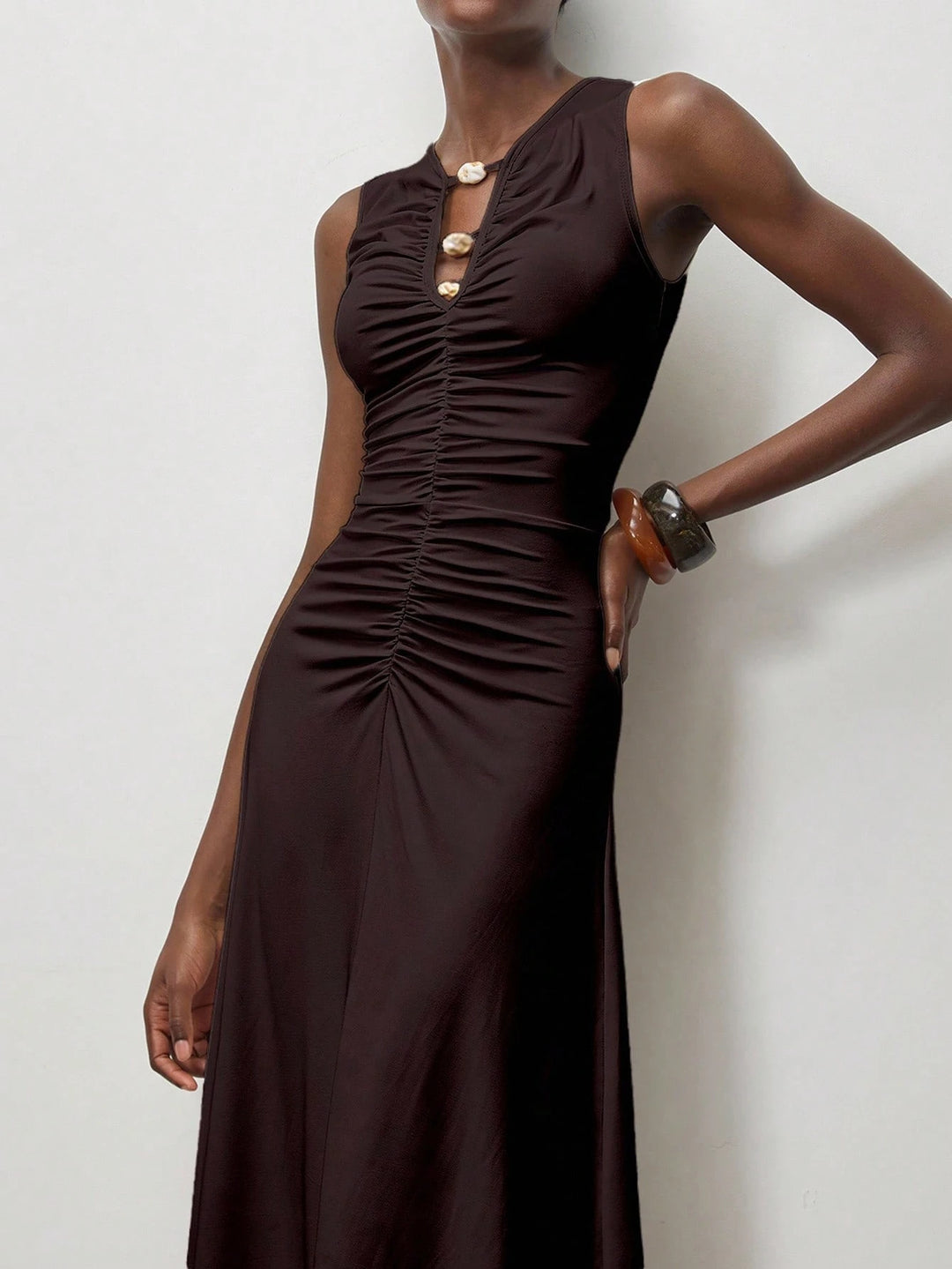 Rochie maxi Shein, maro