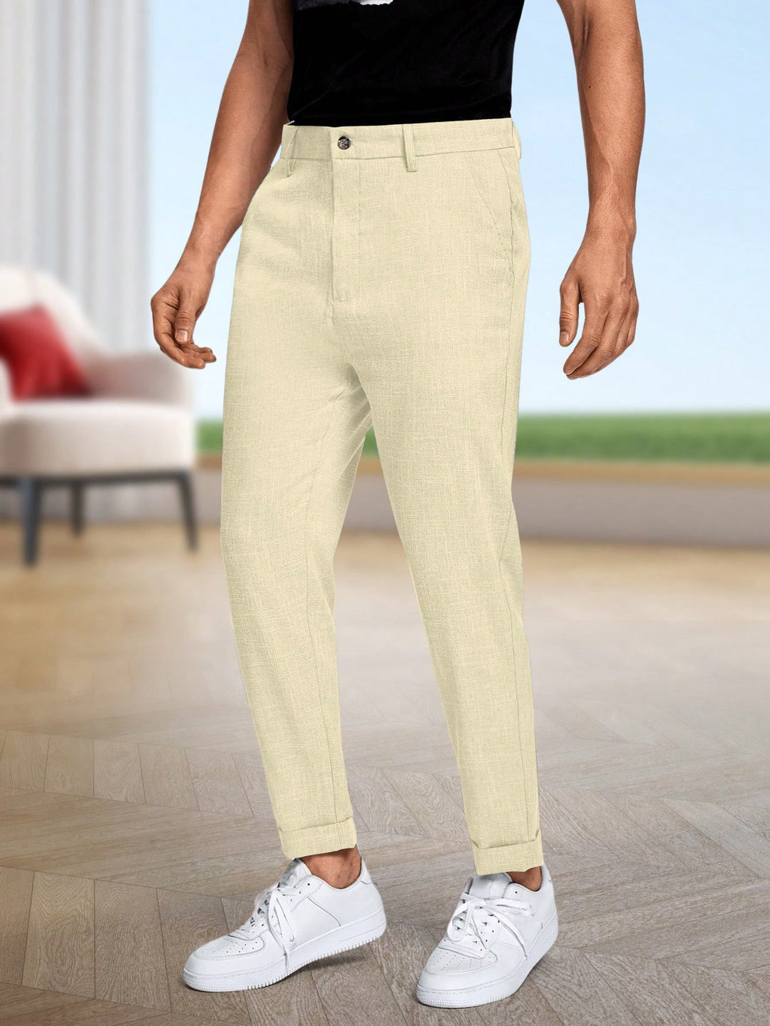 Pantaloni SHEIN, portocaliu