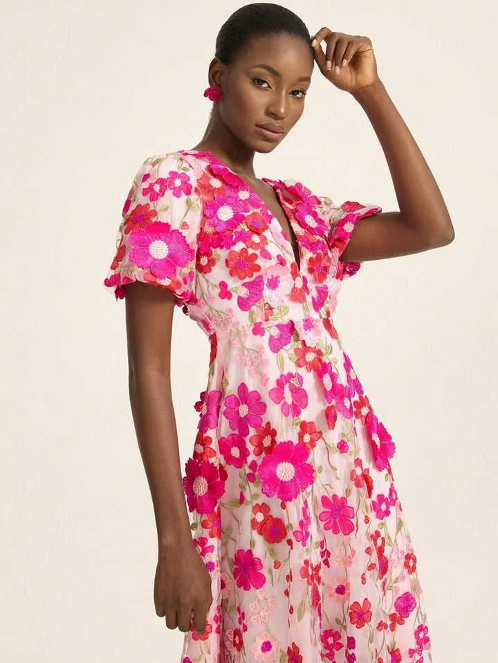 Rochie midi SHEIN, mix culori