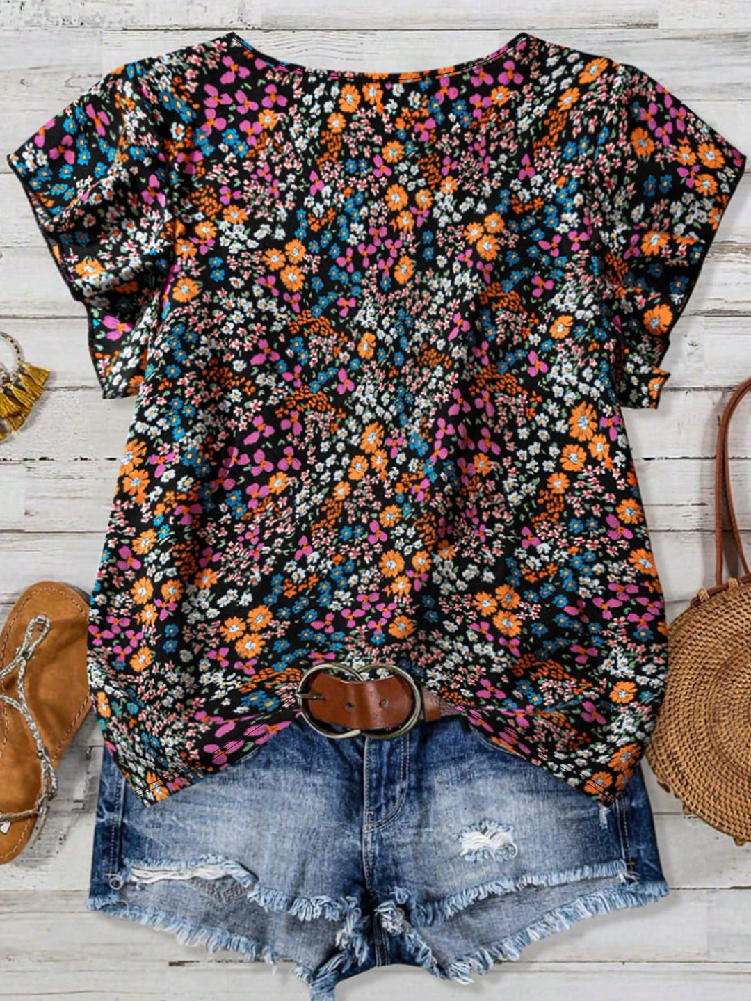 Tricou SHEIN, mix culori