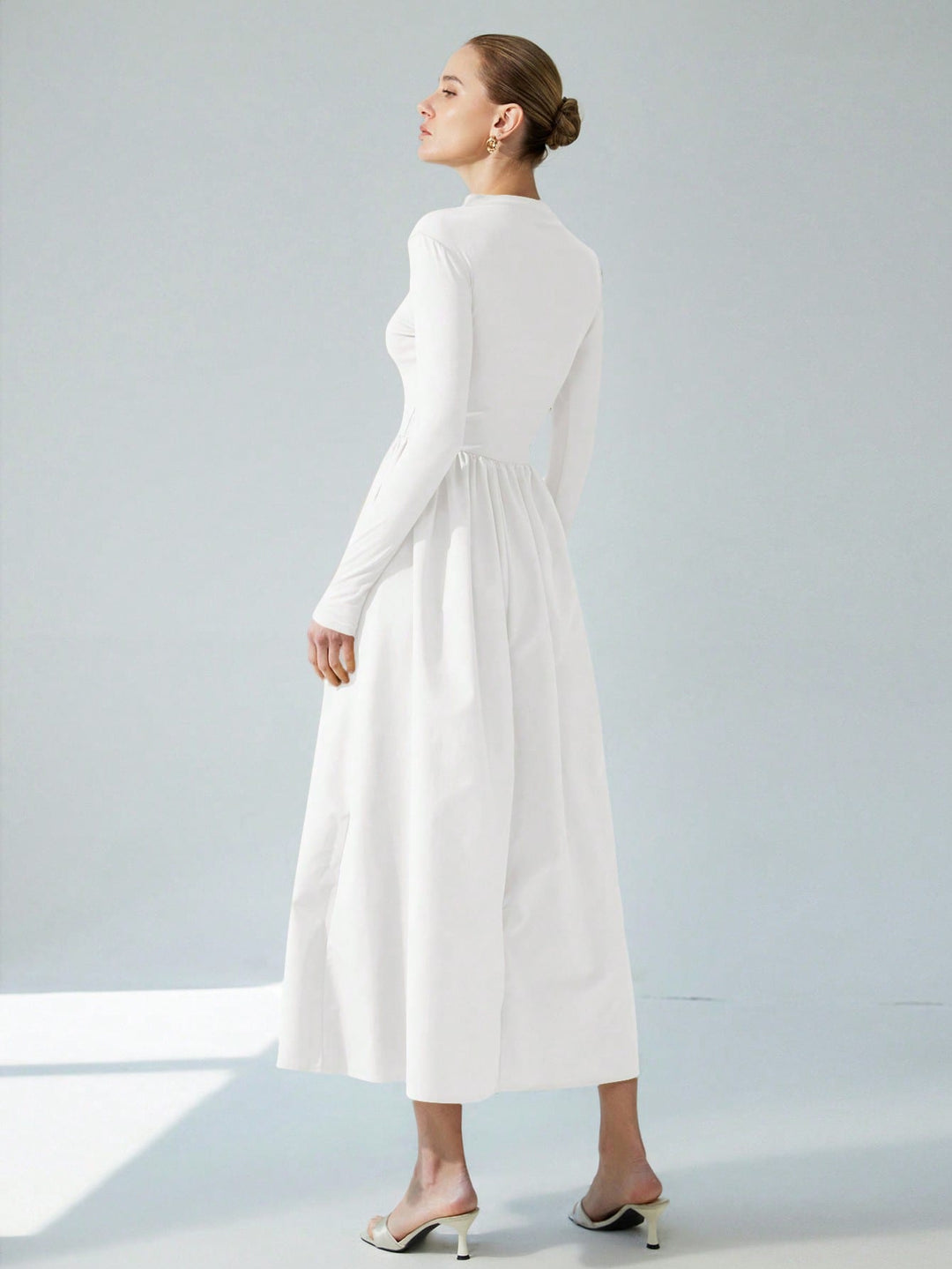 Rochie maxi SHEIN, alb