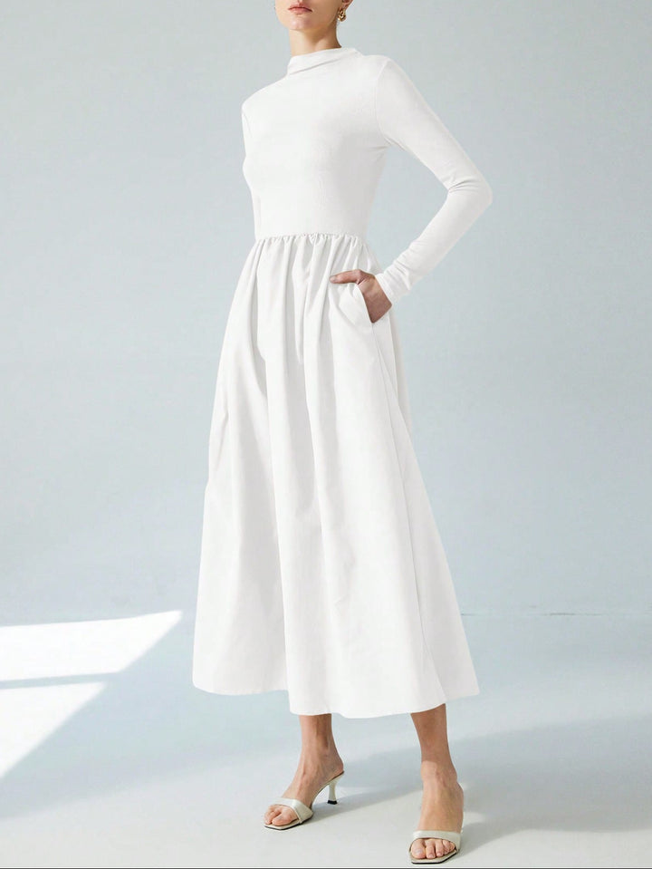 Rochie maxi SHEIN, alb