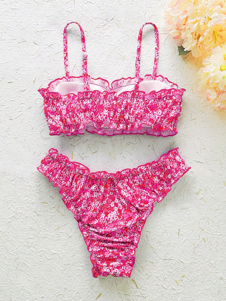 Set bikini SHEIN, roz