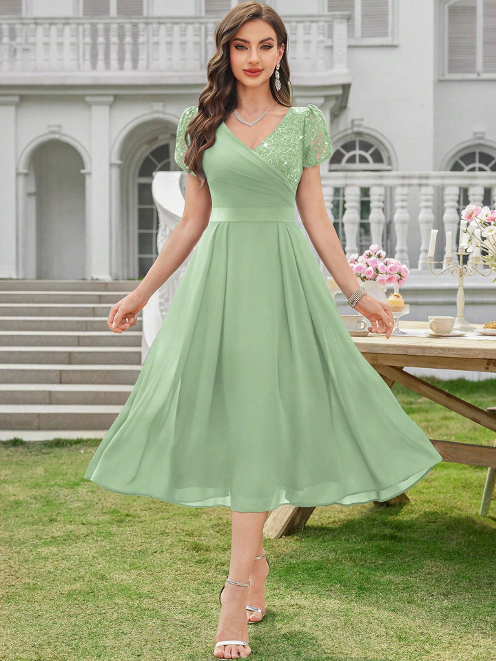 Rochie de ocazie SHEIN, verde