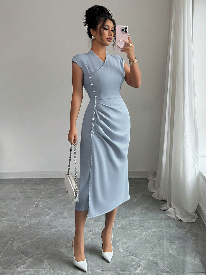 Rochie midi SHEIN, albastru