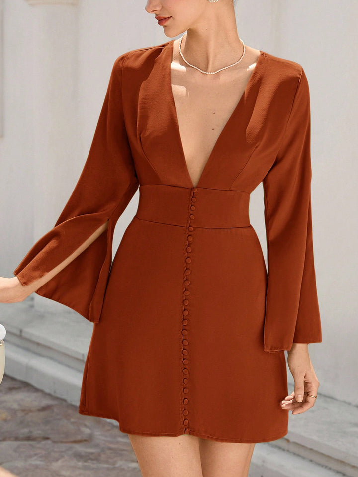 Rochie mini Shein, cărămiziu