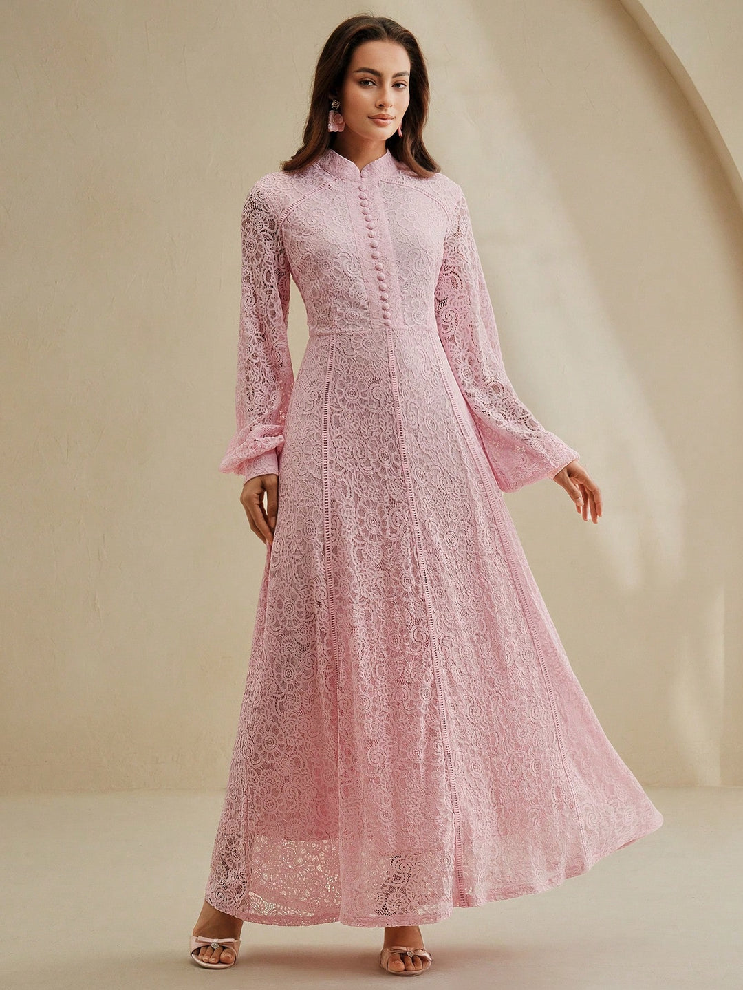 Rochie maxi SHEIN, roz