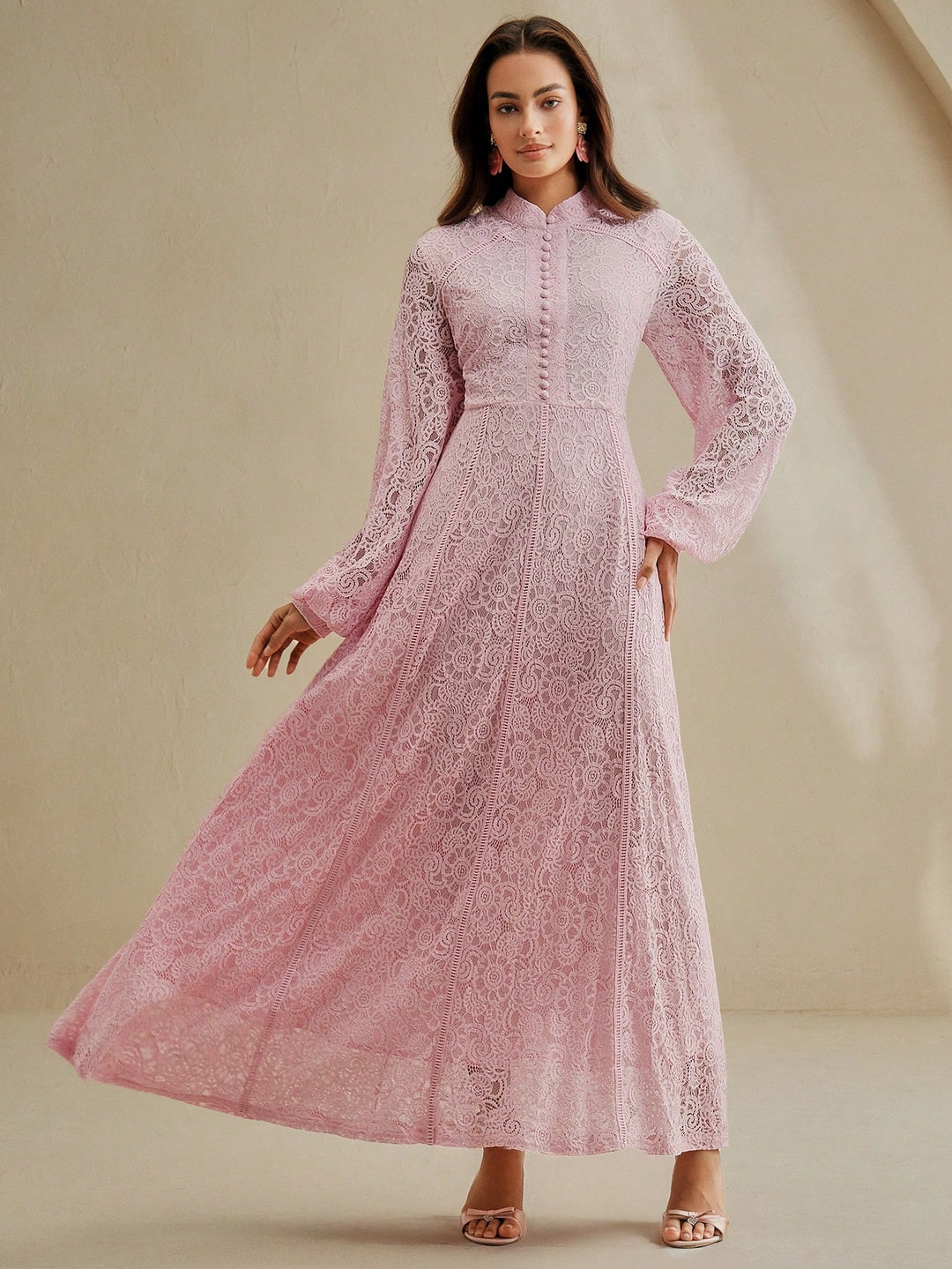 Rochie maxi SHEIN, roz
