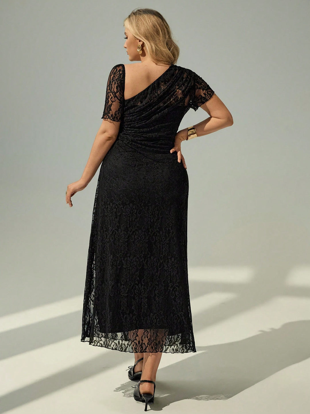 SHEIN maxi ruha, fekete