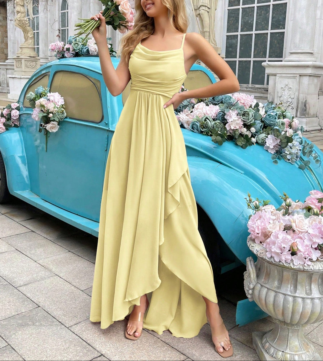 Rochie maxi SHEIN, galben