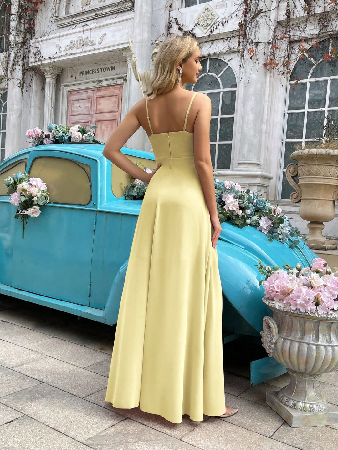 Rochie maxi SHEIN, galben
