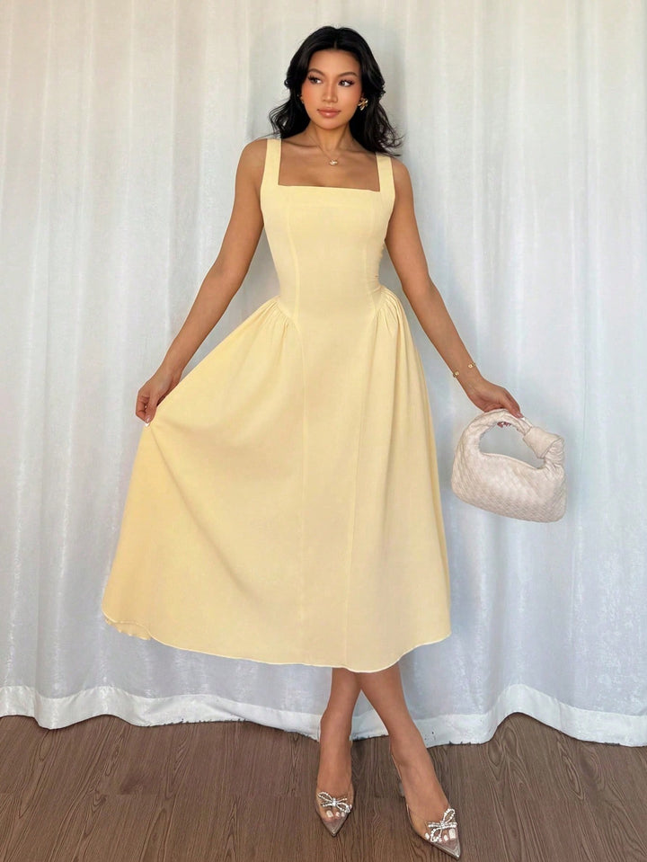 Rochie midi SHEIN, galben