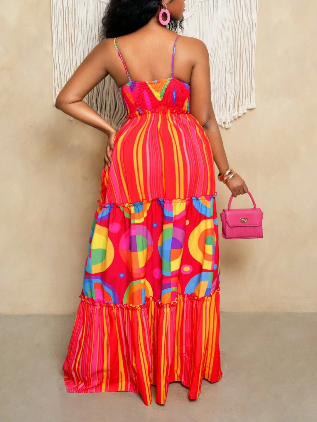 Rochie maxi SHEIN, mix culori