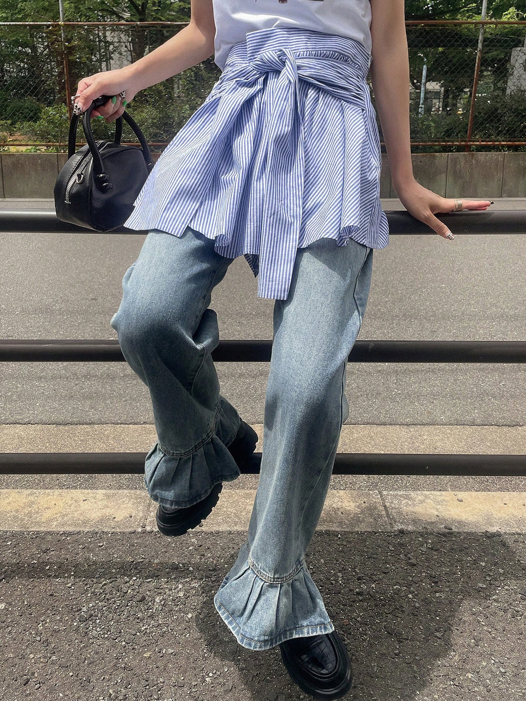 Fustă SHEIN, albastru