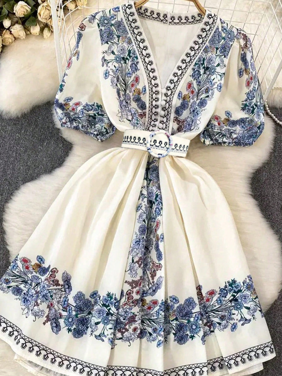 Rochie scurtă SHEIN, albastru