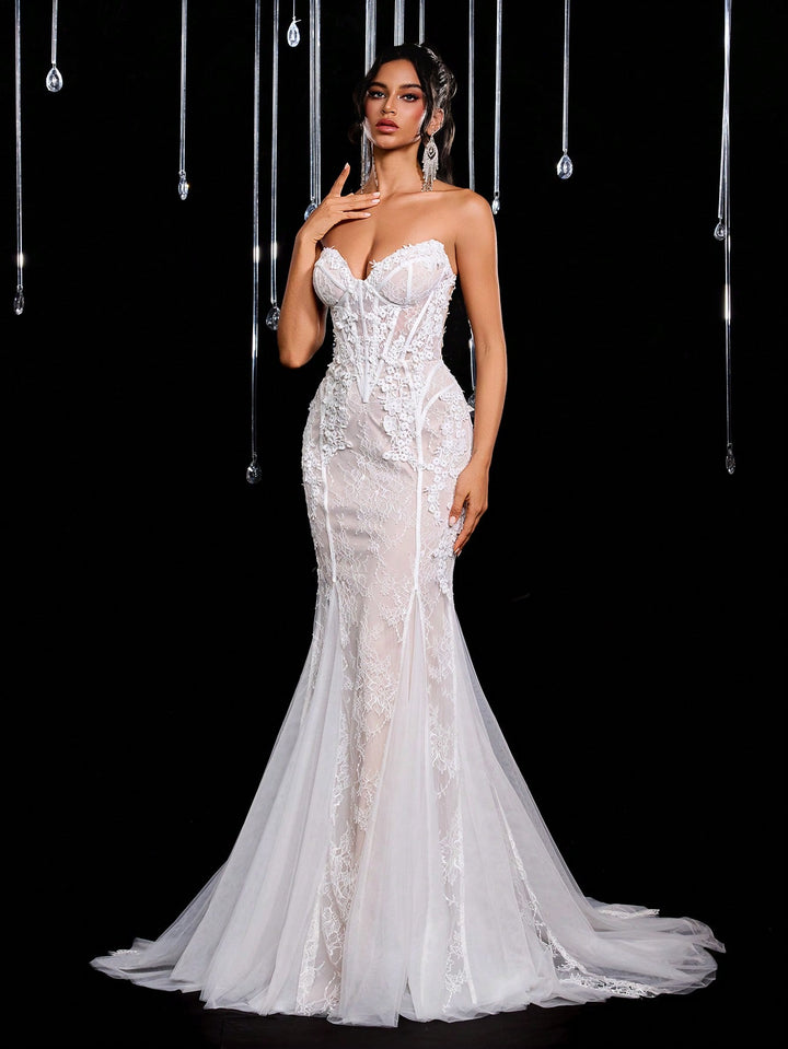 Rochie de mireasă SHEIN, bej