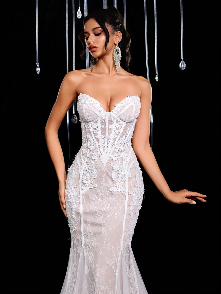 Rochie de mireasă SHEIN, bej