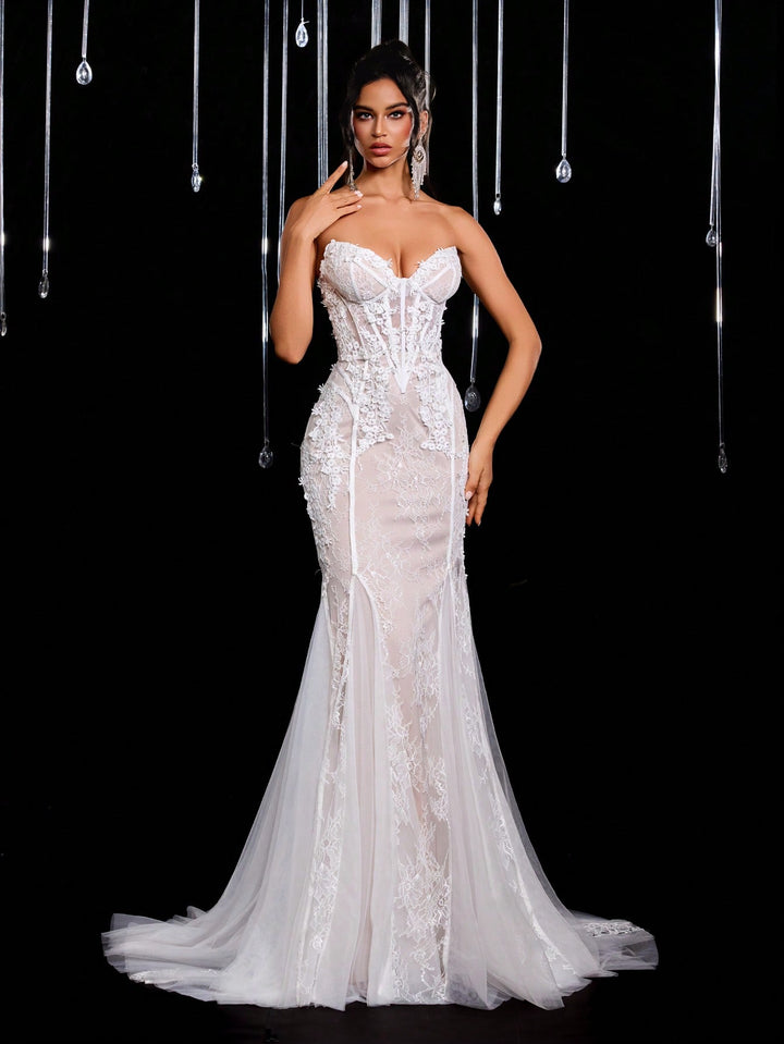 Rochie de mireasă SHEIN, bej