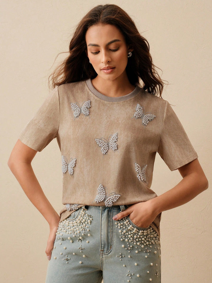 Tricou SHEIN, kaki