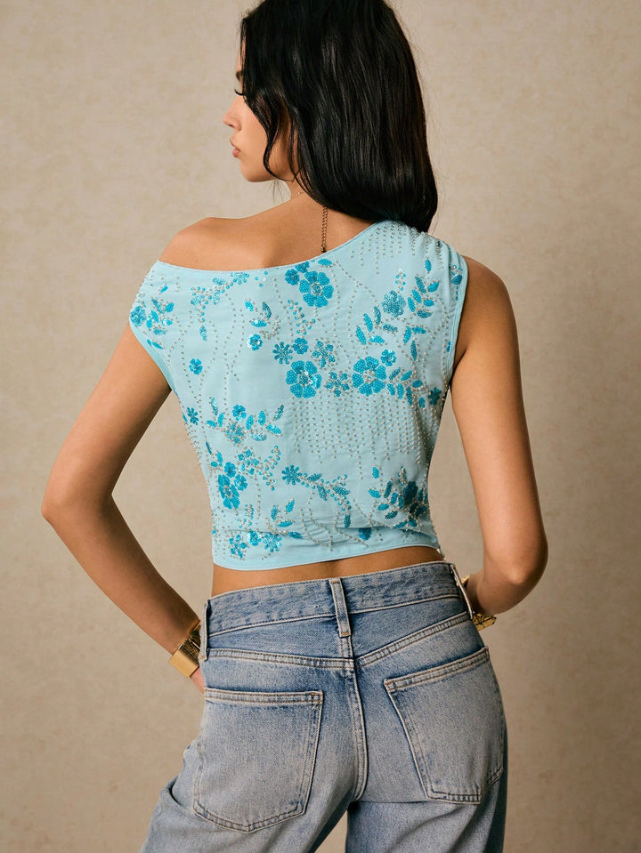 Top SHEIN, albastru