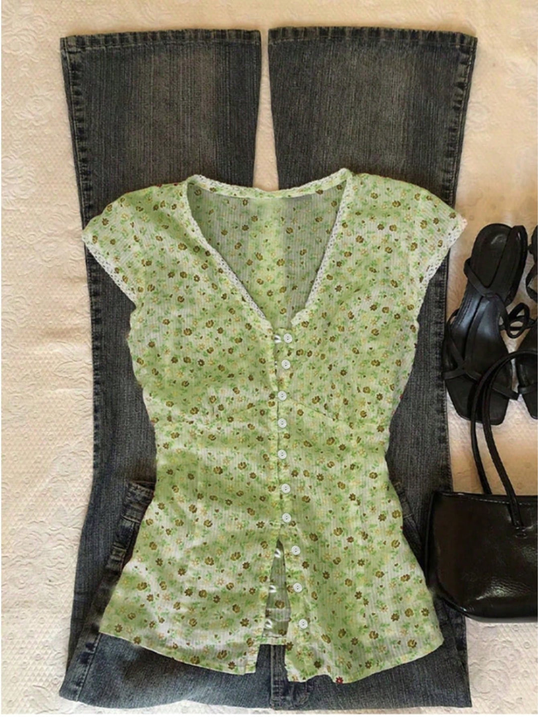 Top SHEIN, verde