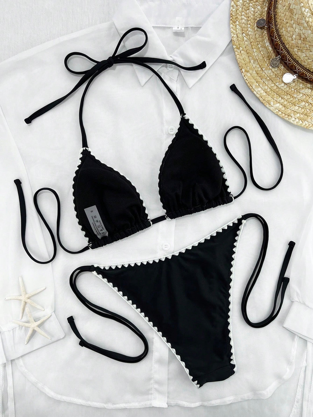 Set bikini SHEIN, negru