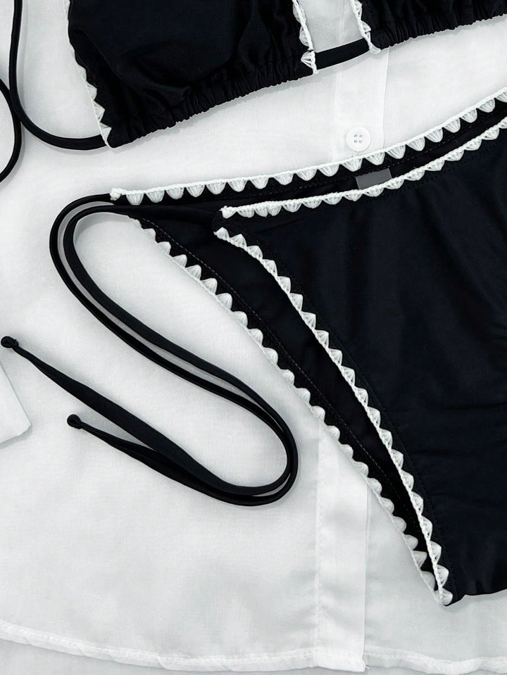 Set bikini SHEIN, negru