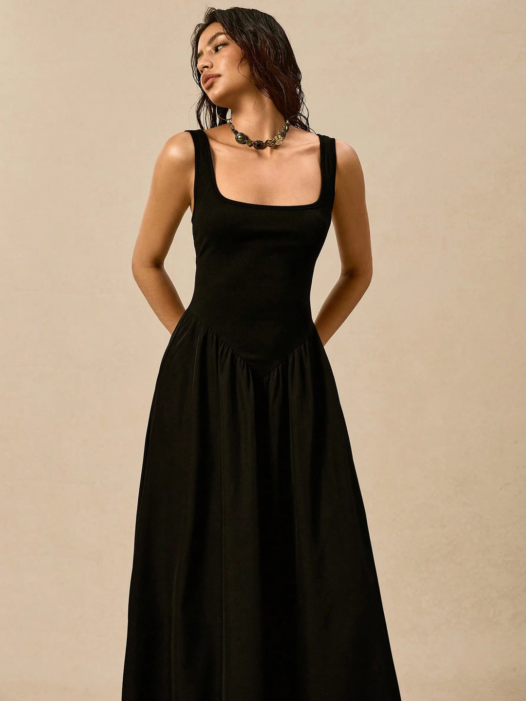Rochie maxi SHEIN, negru