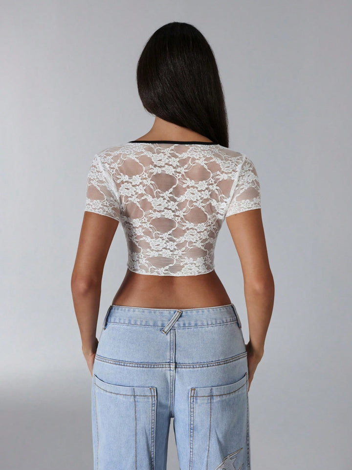 Top SHEIN, alb