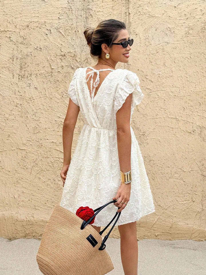 Rochie mini SHEIN, crem