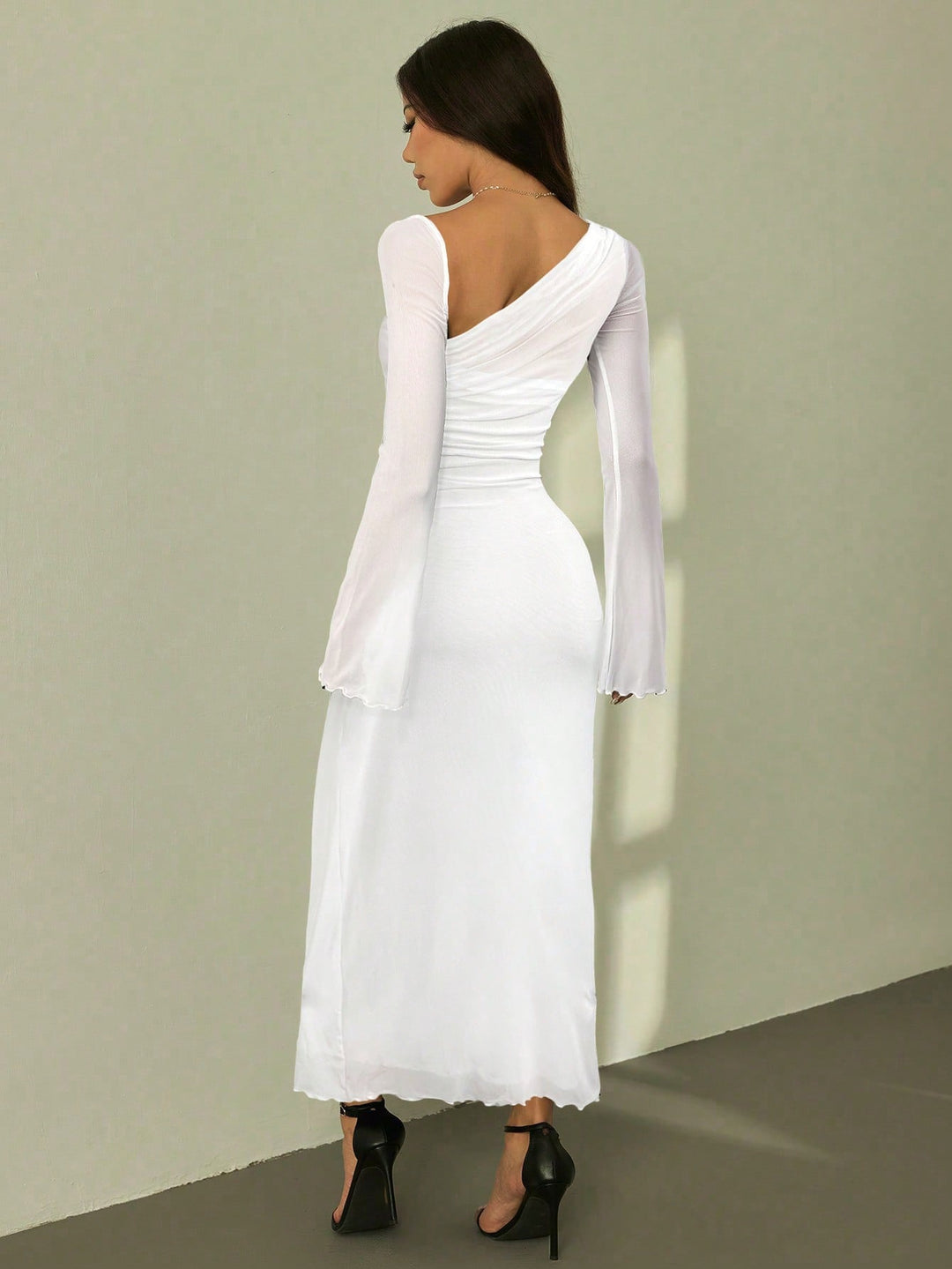 Rochie maxi SHEIN, alb