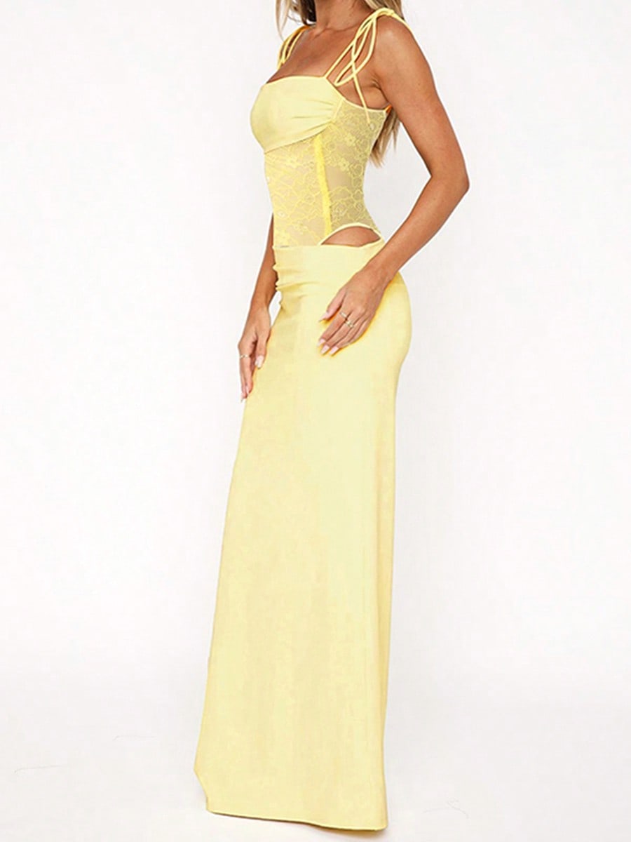 Rochie maxi SHEIN, galben
