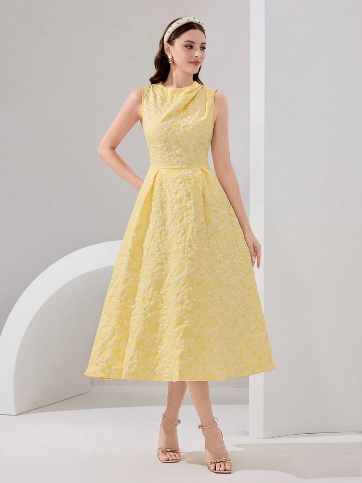 Rochie midi Shein, Galben