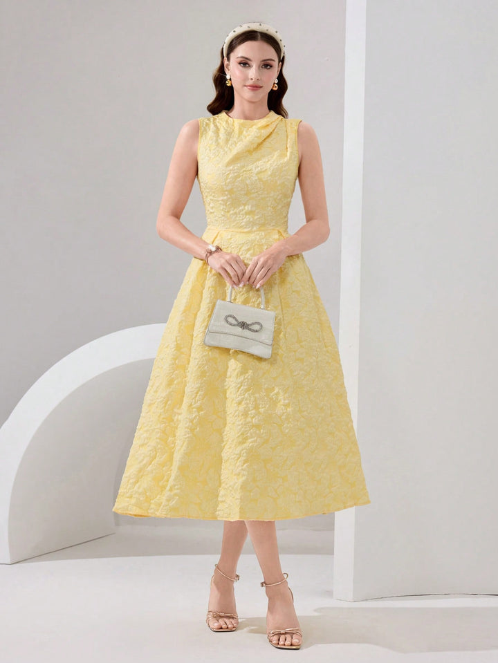 Rochie midi Shein, Galben